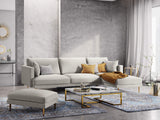 Milo Casa Canapé d'angle Droit, Flavio, 4 Places, Beige, 270x160x92