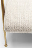 Kare 83147 Canapé Topogan 3 Places en Tissu Filigrane avec accoudoirs en Bois 75 x 180 x 74 cm