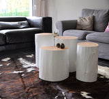 Table d'appoint Tronc d'arbre - Table de chevet - bout de canapé bois naturel