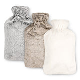 Blumtal - Bouillotte Peluche - Bouillotte Eau Chaude - Gris - 1.8L