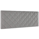 marcKonfort Tête de lit tapissée Venecia 160x60 cm en Couleur Gris, quaincaillerie Incluse.