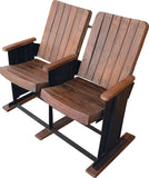 Guru-Shop Chaise Cinéma / Banc, Teck, 88x105x60 cm, Sièges