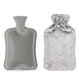 Blumtal - Bouillotte Peluche - Bouillotte Eau Chaude - Gris - 1.8L