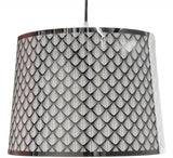 Suspension Abat-jour moderne en métal chromé de Inox 35 cm, 1 x E27