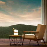 Lampe de table design scandinave, lampe de jardin, lampe de jardin, lampe de jardin extérieure LED, lanterne, lumière LED, terrasse, lanterne intérieure et extérieure, gradable, rechargeable, port USB
