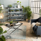 MACABANE HABY Table, Zinc, Anthracite, 101,5X51X46