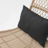 Oviala Lot de 2 fauteuils de Jardin en résine tressée