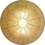 Guru-Shop Applique / Applique Primavera - à Bali Fabriqué à la Main à Partir de Matériaux Naturels, le Rotin, 75x75x15 cm, Applique Natureelights en Matériau Naturel