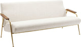 Kare 83147 Canapé Topogan 3 Places en Tissu Filigrane avec accoudoirs en Bois 75 x 180 x 74 cm
