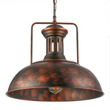 BAYCHEER Lustre Industriel Fer Rétro Abat-jour Suspensions E27 Métal Luminaires Plafonniers