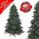 RS Trade 1418 PE Arbre de Noël Artificiel moulé Injection 150 cm (Ø env. 106 cm), env. 2375 Branches, Sapin presqu'ininflammable, système Pliable Montage Rapide, trépied Sapin de Noël métal Compris