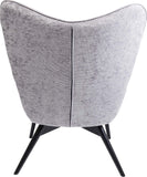 Kare Design Vicky Fauteuil de Salon en Velours Velours avec Structure en Bois foncé
