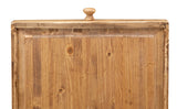 Biscottini Table Non Extensible Style Rustique en Bois Massif Finition de tilleulul Noyer L140xPR80xH80 cm