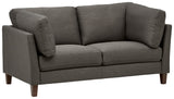 Marque Amazon - Rivet Midtown - canapé moderne à coussins amovibles, 174 cm, Charbon