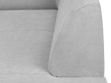 Kooko Home Canapé 3 Places, Tissu, Gris Clair, 204 x 90 x 73,5 cm