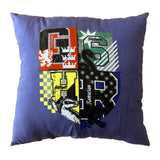 Sahinler Coffret Coussin + Plaid Harry Potter, 100% Polyester, Bleu, 100x130cm + 35x35 cm