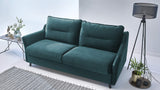 BOBOCHIC LOFT Canapé convertible 3 places Bleu Canard 191x100x88 cm