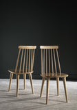 Safavieh Cabrera Lot de 2 Chaises, Bois, Naturel, 49 x 52 x 91,44 cm