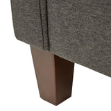 Marque Amazon - Rivet Midtown - canapé moderne à coussins amovibles, 174 cm, Charbon