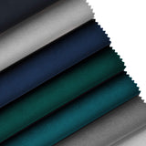 Kooko Home Velours Méridienne Gauche, Poeme, 1 Place, Bleu Foncé, 160x104x90