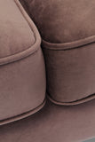 Kare Design Canapé Variete 3 Places Velours Marron