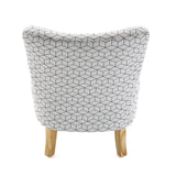 Versa 19500952 - Fauteuil avec Motif géométrique Cubes, Couleur Gris