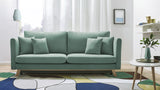 Bobochic TRIPLO Canapé 3 Places Convertible Menthe, 216 x 105 x 76 cm