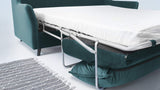 BOBOCHIC LOFT Canapé convertible 3 places Bleu Canard 191x100x88 cm