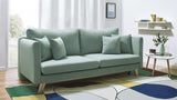 Bobochic TRIPLO Canapé 3 Places Convertible Menthe, 216 x 105 x 76 cm