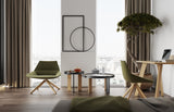 Delamaison Shibuya Table, Chêne, Multicolore, 80 x 80 x 42 cm