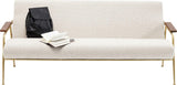 Kare 83147 Canapé Topogan 3 Places en Tissu Filigrane avec accoudoirs en Bois 75 x 180 x 74 cm