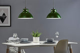 Luminaire Plafonnier en Métal de Style Rétro Moderne, Suspension Industrielle Vintage, Luminaire Industriel Parfait pour Café, Bistro, Restaurant 300mm Diamètre