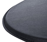 Table de bar table bistrot chic style contemporain table ronde hauteur réglable 67-93 cm Ø 63 cm métal chromé PVC noir