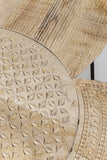 Kare Design - Set de 3 Tables d'appoints en Bois Clair Ethnique Puro