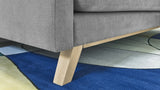 Bobochic TRIPLO Canapé 3 Places Convertible Gris Clair, 216 x 105 x 76 cm