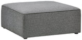 Marque Amazon - Rivet Audrey - Repose-pieds moderne, largeur 99 cm, Gris tempête