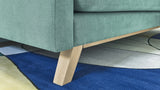 Bobochic TRIPLO Canapé 3 Places Convertible Menthe, 216 x 105 x 76 cm
