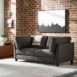 Marque Amazon - Rivet Midtown - canapé moderne à coussins amovibles, 174 cm, Charbon