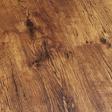 Relaxdays Table basse avec plateau en bois FLAT lot de 2 nature HxlxP: 27 x 80 x 80 cm table gigogne carré gain de place lot de 2 salon canapé table d'appoint cadre métal chromé, noir-marron